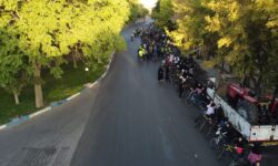 دوچرخه سواران گوگانی به یاد ۱۰ هزار شهید آذربایجان شرقی پا به رکاب شدند