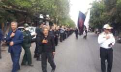 مراسم عزاداری همزمان با دهه آخر ماه صفر در شهرستان آذرشهر برگزار شد