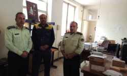 حضور فرمانده و جانشین فرمانده انتظامی منطقه گوگان به مناسبت روز جهانی پست در اداره پست