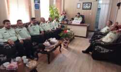 دیدار فرماندهان و جمعی از پرسنل نیروی انتظامی گوگان و ممقان با فرمانده جدید انتظامی شهرستان آذرشهر
