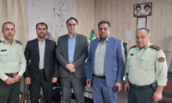 بخشدار و شهردارهای گوگان و تیمورلو با نیروهای انتظامی منطقه گوگان دیدار کردند