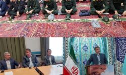 سخنرانی مدیر جهاد کشاورزی شهرستان آذرشهر پیش از خطبه های نماز جمعه