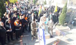 در حمایت از مردم فلسطین فریاد مرگ بر اسرائیل و آمریکا در شهرستان آذرشهر طنین انداز شد