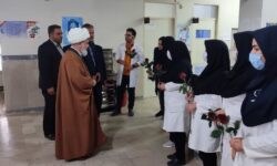 دیدار امام جمعه و مسئولان منطقه گوگان با پرستاران مرکز جامع خدمات سلامت شهری تیمورلو