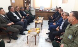 بازدید فرماندار شهرستان آذرشهر از حوزه ظفر ممقان به مناسبت هفته بسیج