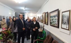 افتتاح نمایشگاه نقاشی رنگ روغن و سیاه قلم به مناسبت میلاد حضرت علی علیه السلام در آذرشهر