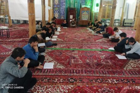 مراسم معنوی اعتکاف در گوگان برگزار شد