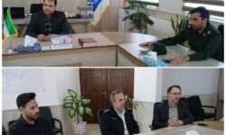 دیدار بخشدار و فرماندهان نظامی و انتظامی با شهردار گوگان به مناسبت روز شهردار