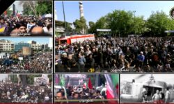 مراسم تشییع پیکر رئیسجمهور و همراهانش در تهران