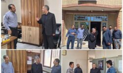 حضور فرماندار شهرستان آذرشهر در بخشداری گوگان و دیدار با پرسنل و کارکنان بخشداری