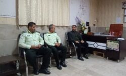دیدار بخشدار گوگان با فرمانده و پرسنل نیروی انتظامی منطقه گوگان