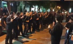 جلوه های زیبای عزاداری در هیئت سقای کربلا گوگان