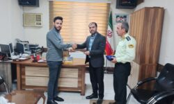 خبرنگار گوگان سسی به پاس فعالیت در ایام انتخابات ریاست جمهوری و محرم تجلیل شد