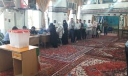 جلوه با شکوه صف های اقتدار و عزت از نگاه پنجره انتخاباتی گوگان سسی