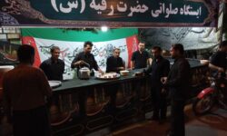 ایستگاههای صلواتی به مناسبت ایام محرم در گوگان برپا شدند