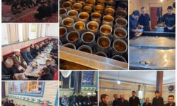 سفره های اطعام حسینی در منطقه گوگان پذیرای شمار زیادی از عزاداران است