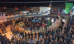 اجتماع باشکوه عاشوراییان دستجرد در شب عاشورا