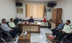 دیدار فرماندهی انتظامی بخش گوگان با بخشدار به مناسبت هفته دولت