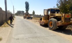 اجرای عملیات تسطیح و آماده سازی خیابان استادیوم گوگان