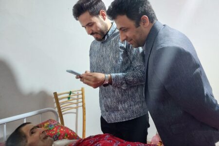 عیادت و دلجویی مسئولان گوگان از پاکبان با اخلاق گوگانی