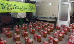 کمکهای خیریه دلدادگان بابالحوائج علیهالسلام گوگان به نیازمندان در ماه مبارک رمضان