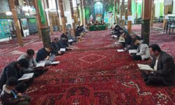مراسم معنوی جزء خوانی قرآن کریم در حاشیه نماز جمعه گوگان برگزار شد
