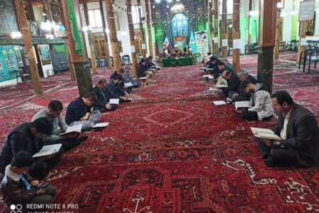 مراسم معنوی جزء خوانی قرآن کریم در حاشیه نماز جمعه گوگان برگزار شد