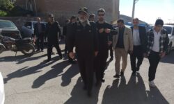 حضور دلگرمکنندهی فرمانده انتظامی استان آذربایجان شرقی در مراسم شام غریبان مرحوم رضا نیکخواه