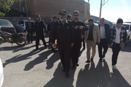 حضور دلگرم‌کننده‌ی فرمانده انتظامی استان آذربایجان شرقی در مراسم شام غریبان مرحوم رضا نیکخواه