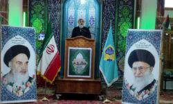 برگزاری نماز جمعه وحدتبخش جمعه در گوگان همراه با اعلام حمایت از مردم غزه