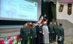 تجلیل از فرمانده سپاه آذرشهر به عنوان فرمانده و مربی عقیدتی برتر