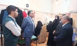 بازدید بخشدار گوگان از کارگاه خیاطی تک در راستای حمایت از تولید