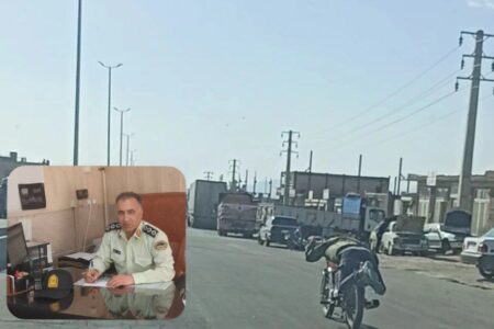برخورد قاطع پلیس گوگان با موتورسواران متخلف
