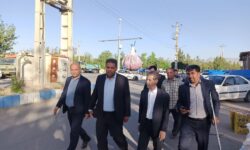 حضور دکتر صدیقی در بازار سیر تیمورلو و قراغیل