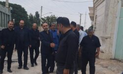 آغاز عملیات آسفالت‌ریزی معابر دستجرد با حضور فرماندار شهرستان آذرشهر