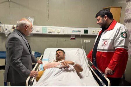 عیادت رئیس دفتر رئیس جمهور از مجروحان صدا و سیما