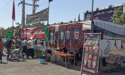 حضور مسئولان منطقه گوگان در موکب شهید علیاکبر حاجیپور