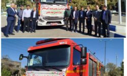 خودروی آتش‌نشانی مدرن در شهرک صنعتی شهید سلیمی به بهره‌برداری رسید