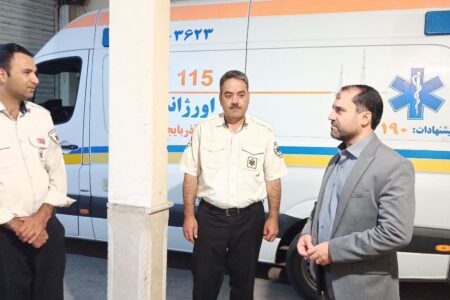 بخشدار گوگان با پرسنل اورژانس دیدار و روز فوریت‌های پزشکی را تبریک گفت