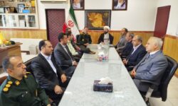 دیدار امام جمعه و فرماندار آذرشهر با فرمانده ناحیه مقاومت بسیج سپاه