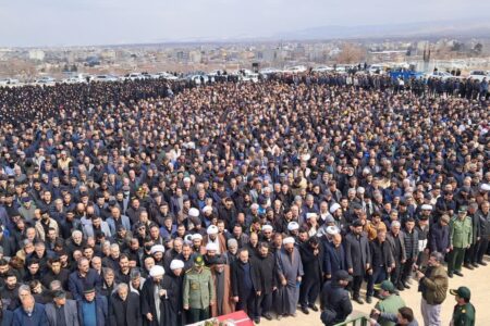 مراسم تشییع شهدای اقتدار و مردمی آذرشهر برگزار شد